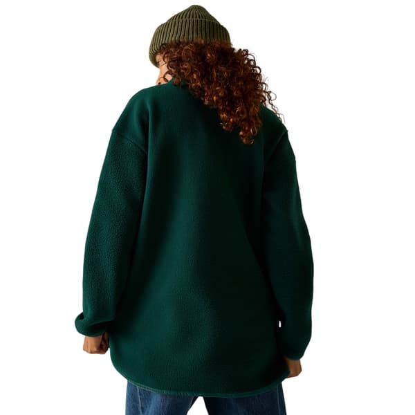 Regatta Dam/Dam Frankie Borg Half Zip Lång Fleece Topp Deep Pine 18 UK
