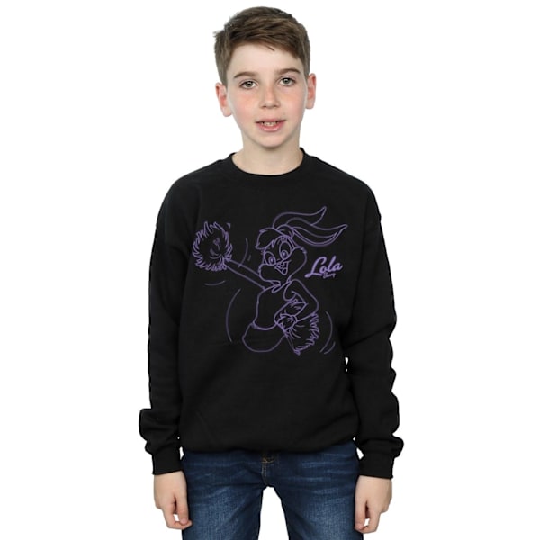 Looney Tunes Boys Lola Bunny Glow Sweatshirt 9-11 år Svart Black 9-11 Years