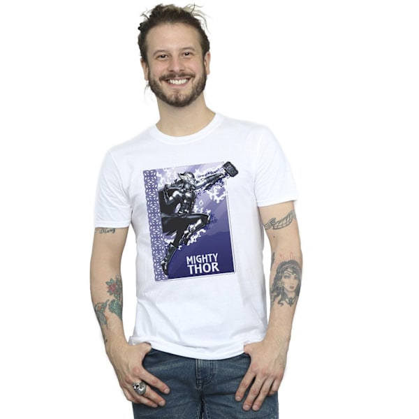 Marvel herr Thor Love And Thunder Mighty Thor T-shirt 4XL vit White 4XL