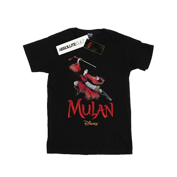 Disney Boys Mulan Movie Pose T-Shirt 9-11 år Svart Black 9-11 Years