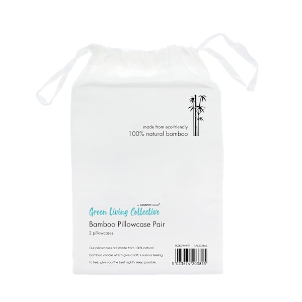 Hem & Living Bambu örngott (2-pack) One Size Vit White One Size