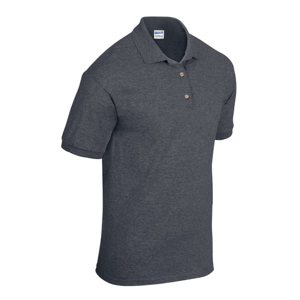 Gildan Herr DryBlend Poloshirt S Mörkgrå Dark Heather S