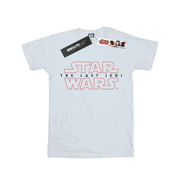 Star Wars Girls The Last Jedi Logo Bomull T-shirt 12-13 År W White 12-13 Years