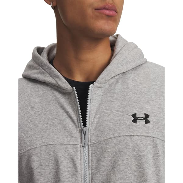 Under Armour Rival Full Zip-huvtröja för herrar M Grå/Svart Grey/Black M