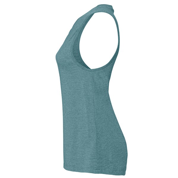 Bella + Canvas Dam/Dam Jersey Tank Top L Deep Teal Heather Deep Teal Heather L