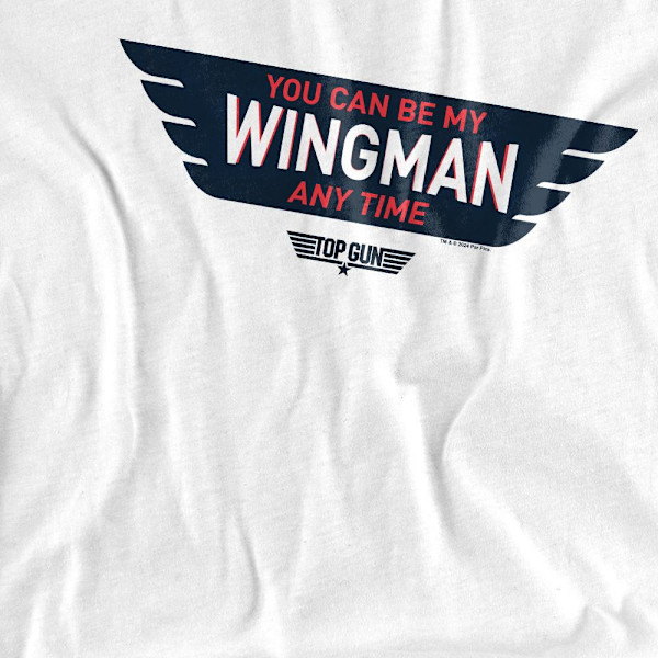 Top Gun Unisex Vuxen Wingman Anytime T-Shirt L Vit White L