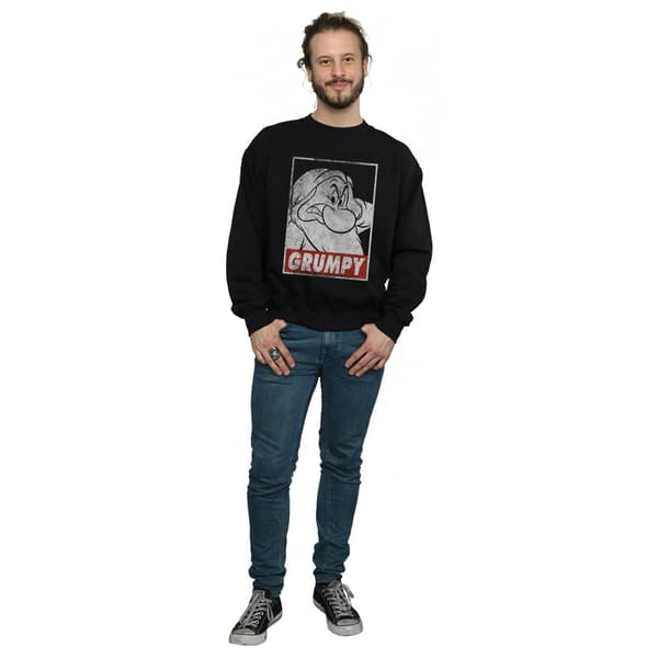 Snövit och de sju dvärgarna Herr Grumpy Poster Sweatshirt M Black M