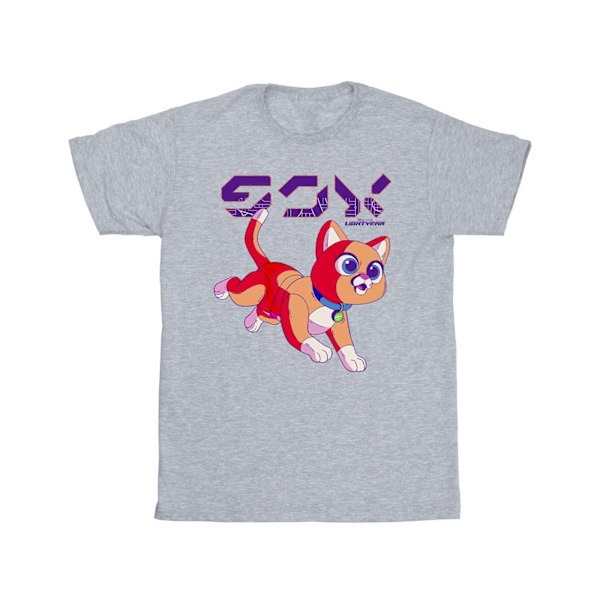 Disney Girls Lightyear Sox Digital Cute Cotton T-Shirt 12-13 År Sports Grey 12-13 Years