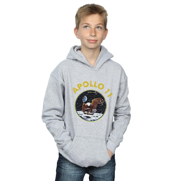 NASA Boys Classic Apollo 11 Hoodie 5-6 år Sports Grey Sports Grey 5-6 Years