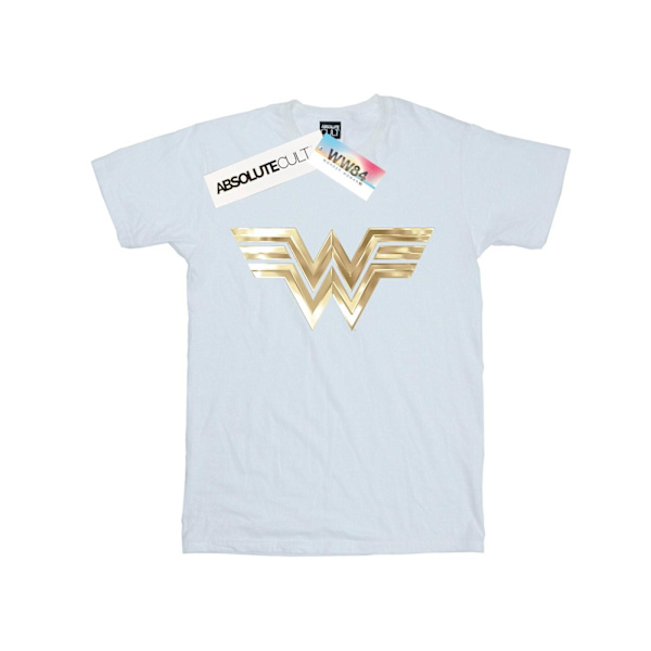 DC Comics Boys Wonder Woman 84 Gold Emblem T-Shirt 7-8 år Vit White 7-8 Years