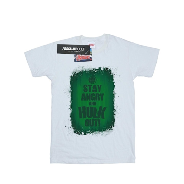 Marvel Herr Hulk Stay Angry T-shirt XXL Vit White XXL