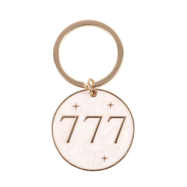 Something Different 777 Angel Number Nyckelring One Size Guld/Crea Gold/Cream One Size