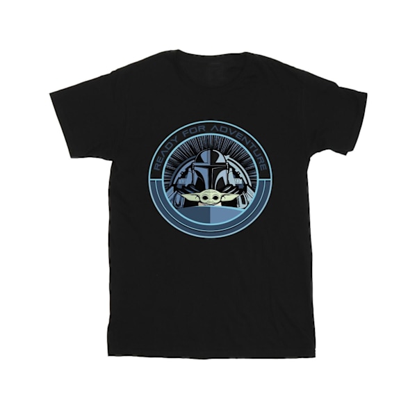 Star Wars Boys The Mandalorian Grogu redo för äventyr T-shirt Black 3-4 Years