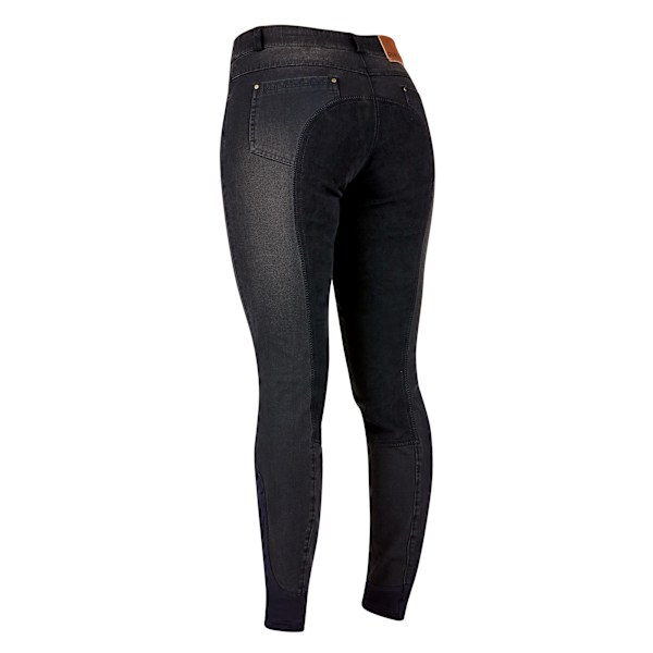 Dublin Womens/Ladies Shona Full Suede Seat Denim Breeches 6 UK Ash 6 UK L