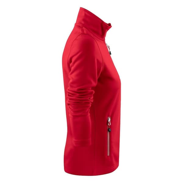 Printer RED Dam/Dam Powerslide Sweatshirt med dragkedja S Röd Red S