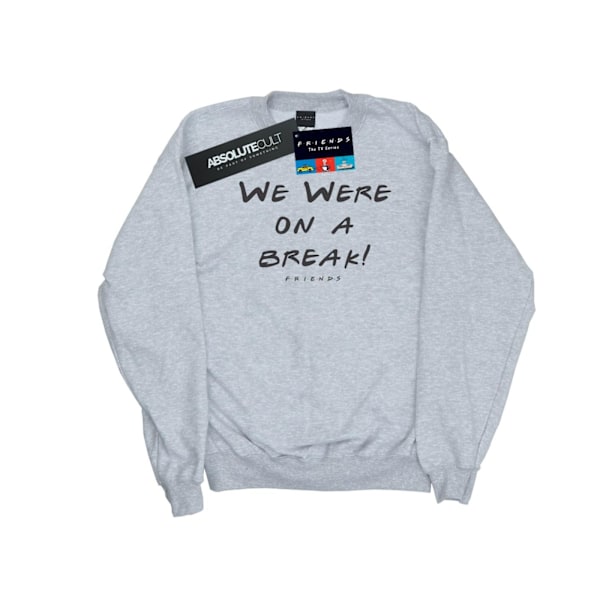 Friends Mens We Were On A Break Text Sweatshirt 5XL Sports Grey Sports Grey 5XL