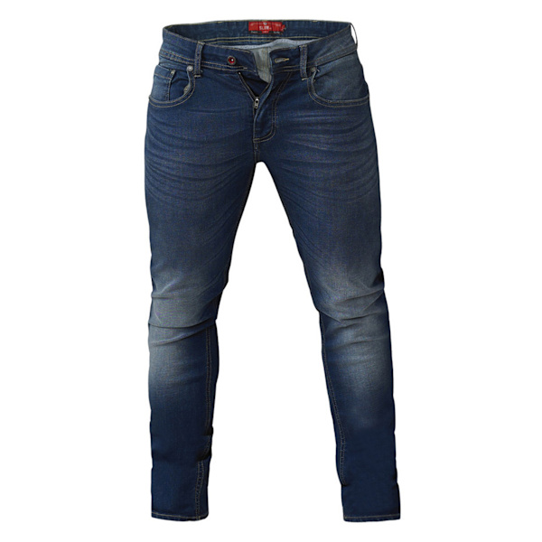 Duke Herr D555 Ambrose Stretch Tapered Slim Jeans 30S Vintage B Vintage Blue 30S