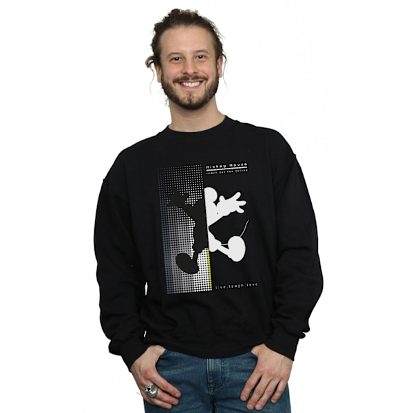 Disney Mens Mickey Mouse Reach For The Future Sweatshirt 3XL Svart Black 3XL