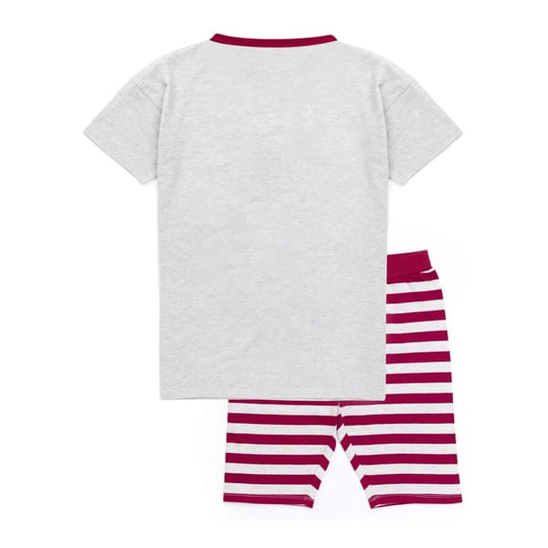 Harry Potter Dam/Dam Hogwarts Crest Korta Pyjamas Set L Gr Grey/Red L