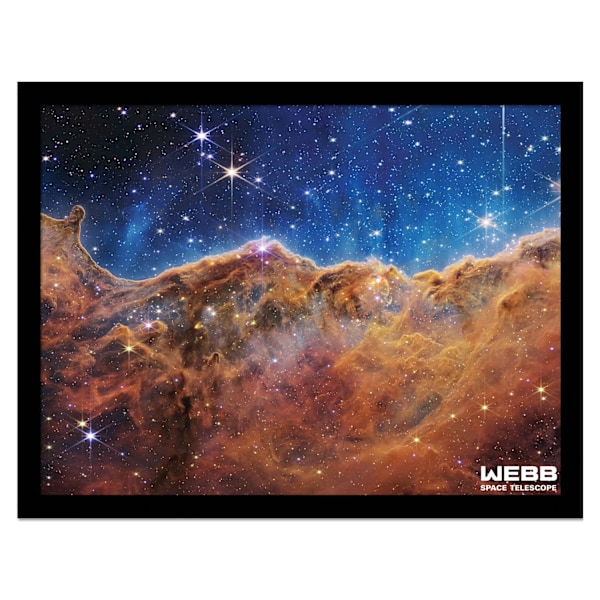 Webb Space Telescope Carina Nebula inramad affisch 40cm x 30cm Mu Multicoloured 40cm x 30cm