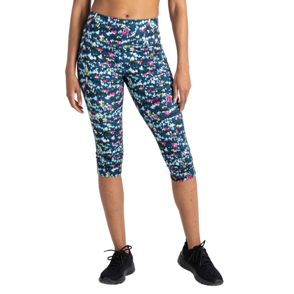 Dare 2B Dam/Kvinnor Influential Dash Print 3/4 Leggings 14 UK Moonlight Denim 14 UK