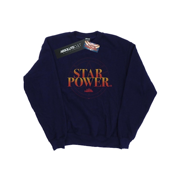 Marvel Herr Captain Marvel Star Power Sweatshirt 3XL Marinblå Navy Blue 3XL