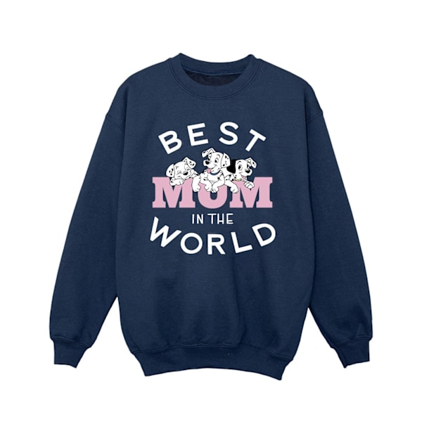 Disney Girls 101 Dalmatians Bästa Mamma I Världen Sweatshirt 12 Navy Blue 12-13 Years