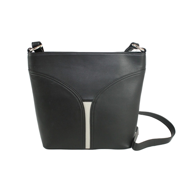 Eastern Counties Leather Caitlin Läderaxelväska One Size Black/Ivory One Size