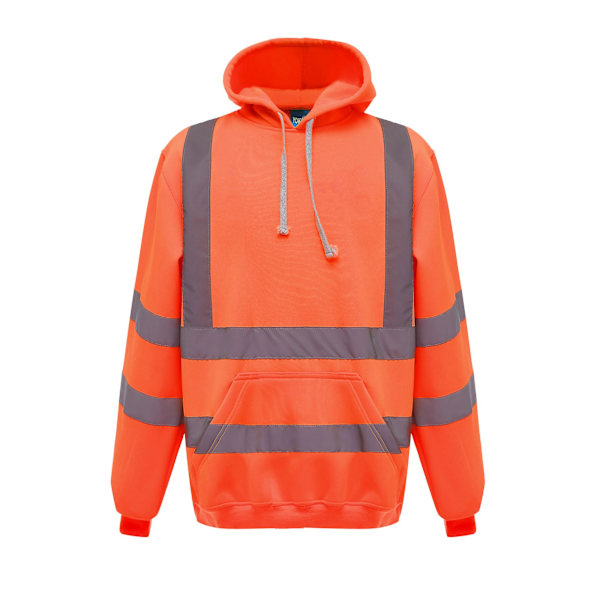 Yoko Hi-Vis Pullover Hoodie M Orange för män Orange M