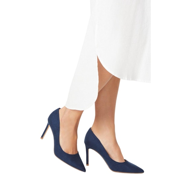 Dorothy Perkins Dam/Dam Dash Pointed Wide Court Shoes 6 UK Navy 6 UK
