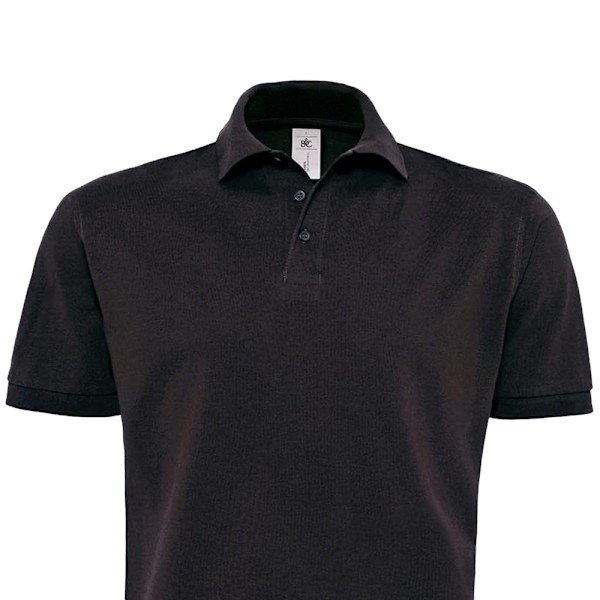 B&C Herr Heavymill Poloskjorta 3XL Svart Black 3XL
