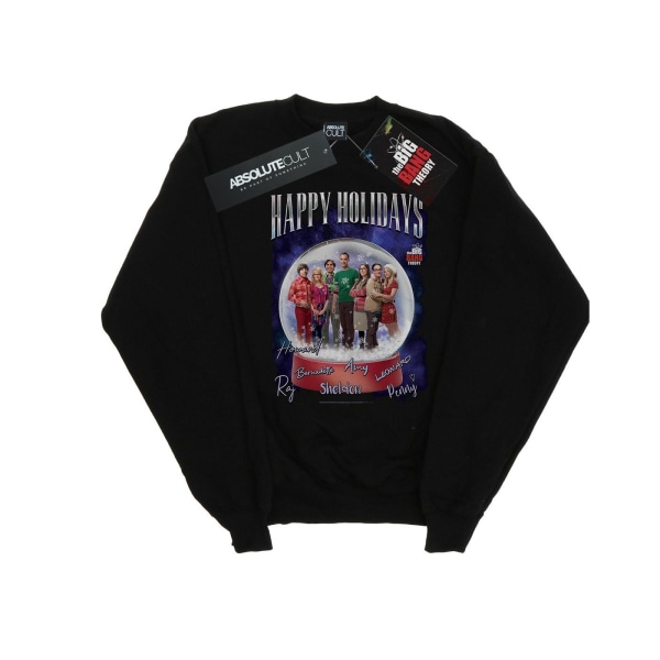 The Big Bang Theory Dam/Ladies Happy Holidays Sweatshirt XL Black XL