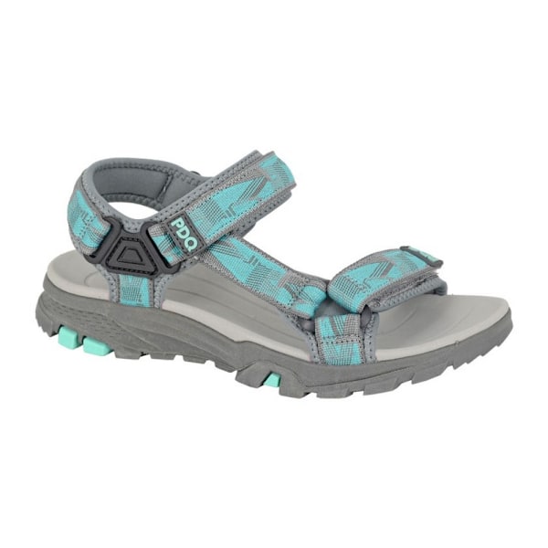 PDQ Dam/Dam Logo Sandaler 4 UK Mint/Grå Mint/Grey 4 UK