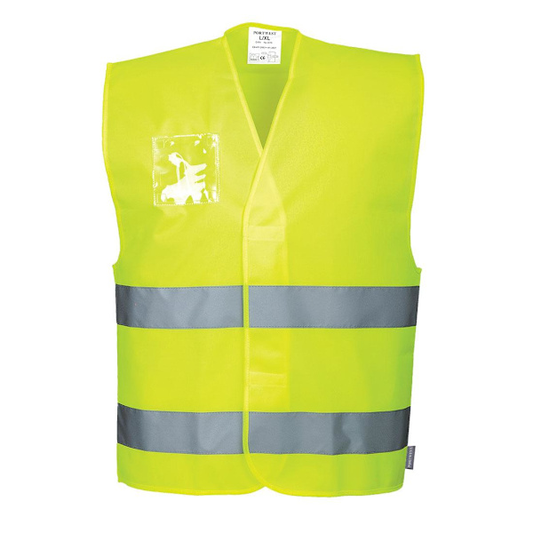Portwest Herr Band & Brace Hi-Vis Väst S-M Gul Yellow S-M
