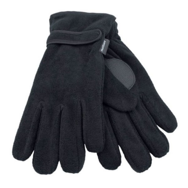 RJM Fleecehandskar för Män, Storlek One Size, Svart Black One Size