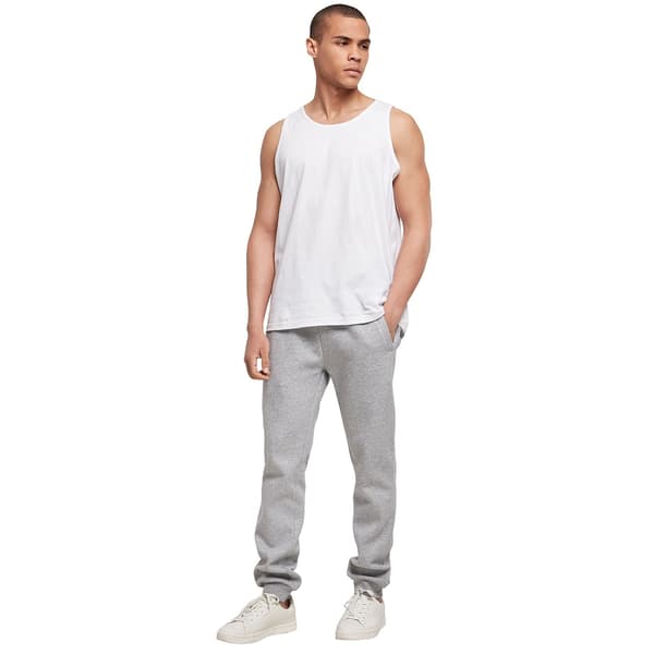 Bygg ditt varumärke Herr Basic Organic Joggingbyxor XL Heather Heather Grey XL