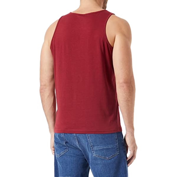 Build Your Brand Herr Basic Tank Top XS Vinröd Burgundy XS