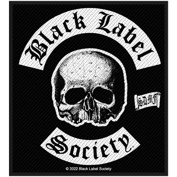 Black Label Society SDMF Patch One Size Svart/Vit Black/White One Size