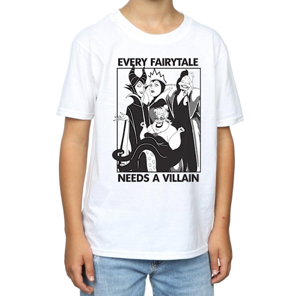 Disney Boys Every Fairy Tale Needs A Villain T-Shirt 5-6 år White 5-6 Years