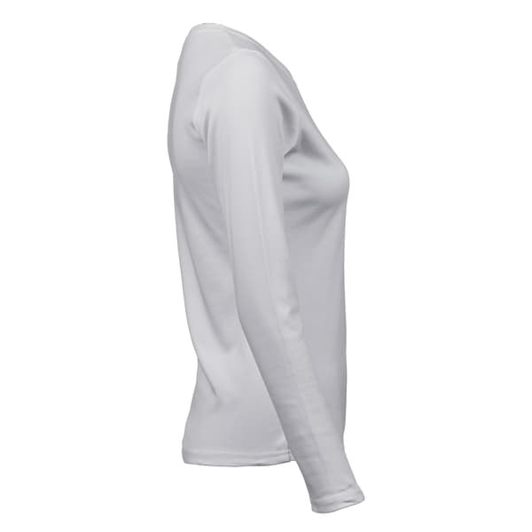 Tee Jays Dam Interlock Långärmad T-shirt S Vit White S