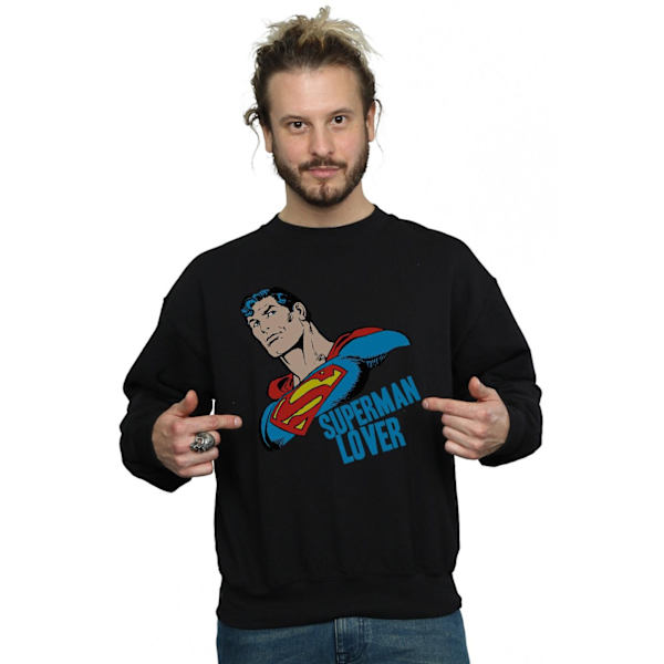 DC Comics Superman Lover Sweatshirt XXL Svart Black XXL