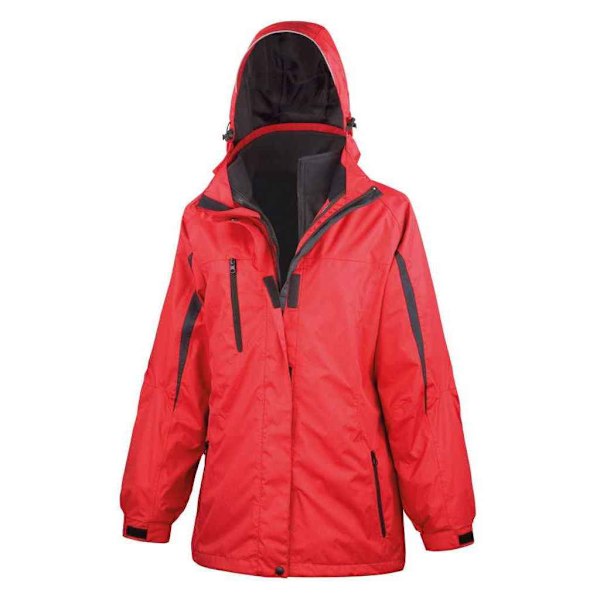 Result Dam/Kvinna Journey 3 i 1 Softshell Jacka 18 UK Röd Red/Black 18 UK