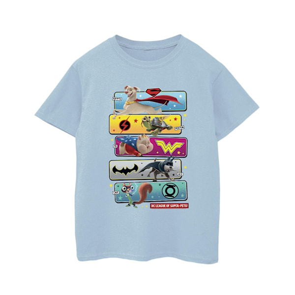 DC Comics Boys DC League Of Super-Pets Character Pose T-Shirt 1 Baby Blue 12-13 Years