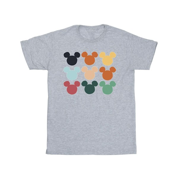 Disney Boys Mickey Mouse Heads Square T-Shirt 9-11 år Sport Sports Grey 9-11 Years