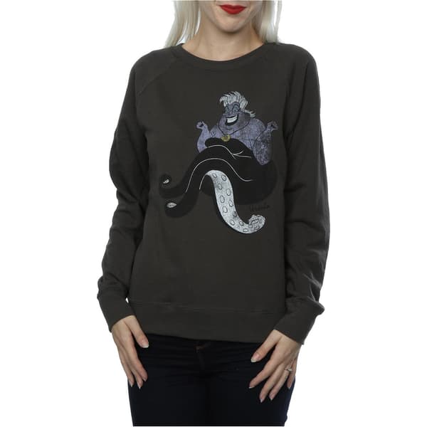 Den lilla sjöjungfrun Dam/Dam Klassisk Ursula Heather Sweatsh Light Graphite L