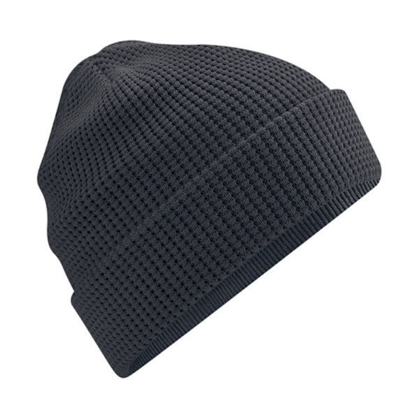 Beechfield Unisex Vuxen Waffle Ekologisk Bomull Mössa En Storlek G Graphite Grey One Size
