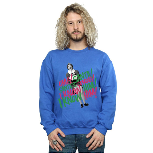 Elf Herr Santa´s Coming Sweatshirt L Royal Blue Royal Blue L