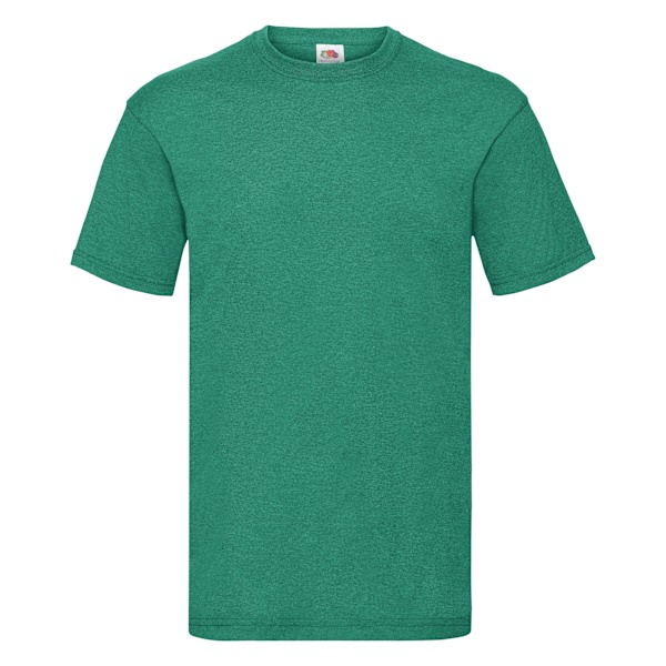 Fruit Of The Loom Mens Valueweight Kortärmad T-shirt L Retro Retro Heather Green L