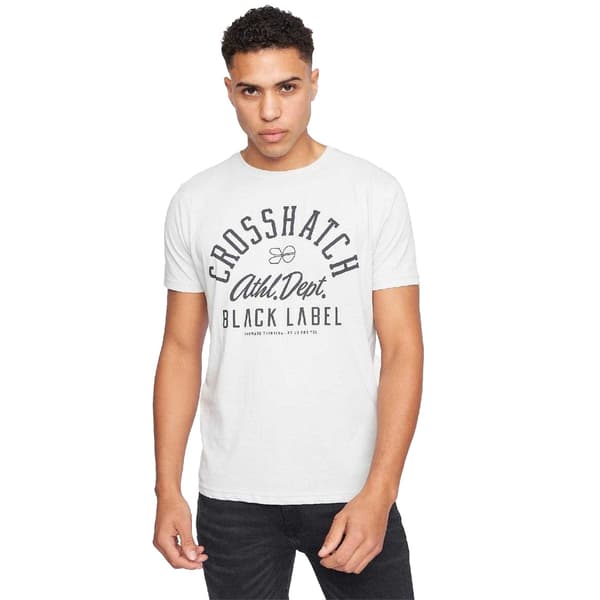 Crosshatch Herr Luckmoore Kortärmad T-shirt i Bomull (Förpackning med Multicoloured S
