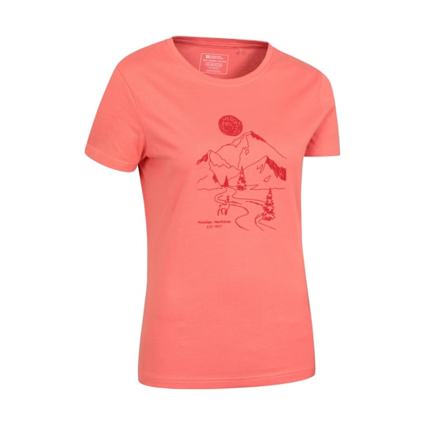 Mountain Warehouse Womens/Ladies Trail Organic Hiking T-Shirt 1 Pale Pink 18 UK